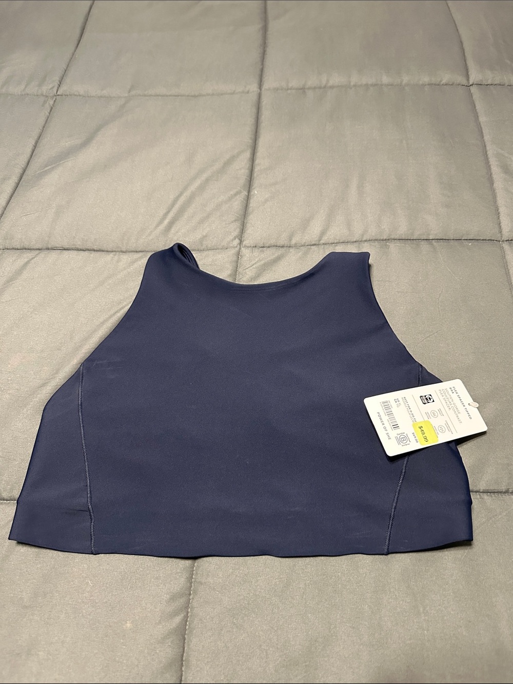 Athleta Flex Spacer Navy/white Sports Bra XL